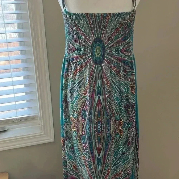 [s-L]India Boutique Tube Top sundress Fit ‘n Flare A-line  Maxi dress - Picture 6 of 8